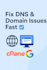 fix dns issues and setup domain records in cpanel or cloudflare
