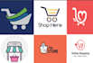 design ecommerce store or online shop logo