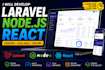develop web app in laravel, react, node js, react, next js