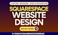 build squarespace website design or redesign, website development