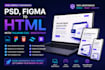 convert figma PSD to responsive HTML