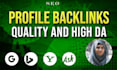 build 100 profile backlinks with paul and angela