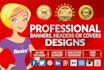 design web banner, social media post