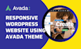 customize responsive wordpress website using avada theme