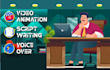 create 2d character animated explainer sales video