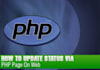 create one php file or one website page in php