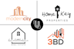 design real estate, construction, property or realtor logo
