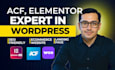 create wordpress website with elementor and acf or elementor pro