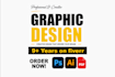 be your professional graphic designer for any design need