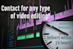 do professional video editing
