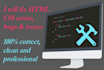 fix your html, css, javascript, jquery bugs permanent