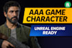 create realistic aaa game characters for unreal  projects
