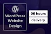 create a bold wordpress website design with speed optimize