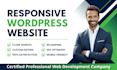 do responsive wordpress website design and customization