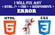 fix html css and bootstrap bugs