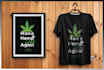 do typography, graphics tshirt designs with tshirt mockups