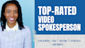 be your professional video spokesperson