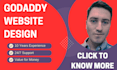 do godaddy website design, godaddy website redesign and landing page