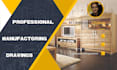 do fast professional manufacturing drawings