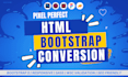 convert figma to HTML css , figma to bootstrap  ,tailwindcss