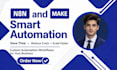 build n8n ai automation workflow, ai agents using zapier and make