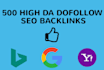 manually create 150 high da dofollow backlinks