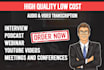 transcribe audios or transcript videos with formatted transcription