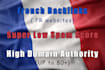 create 40 french authority backlinks with low ss