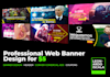 design a professional web, banner, header ads
