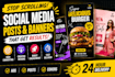design eye catching social media posts ads and banners for facebook instagram