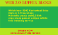 create 10 web 2,0 buffer blog properties, which bear 5000 contextual backlink