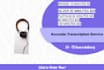 transcribe audio and video files accurately in english