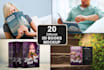 create 3d book cover mockup in 20 different style