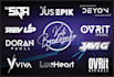 dj music, typography, brand artist, rap rock, hiphop, signature or band logo