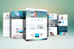 create modern PSD website design