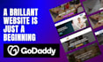 create professional godaddy website design or redesign godaddy business website