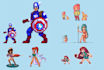 create pixel art sprites and characters