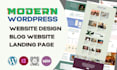 build a professional wordpress website design, landing page design
