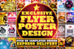 create flyer for party event marketing any graphic design flyer
