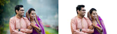 remove background  and retouching