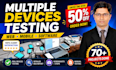 do manual QA testing for website and mobile apps with detailed bug report