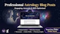 write numerology, astrology, tarot blogs to pull readers in
