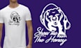illustration typography wordmark custom bulk t shirt design