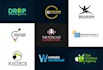 design flat minimalist logo and favicon