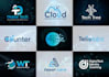 design a modern tech, security, and technology logo