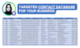 create a contact database of your business by web research