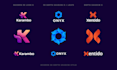 do minimalist logo design with a full guideline branding kit
