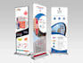 create a stand banner, festoon, brochure, leaflet, billboard
