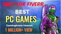 design attractive youtube thumbnail , cover page