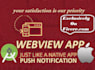convert website to android webview ios webview app and upload on store